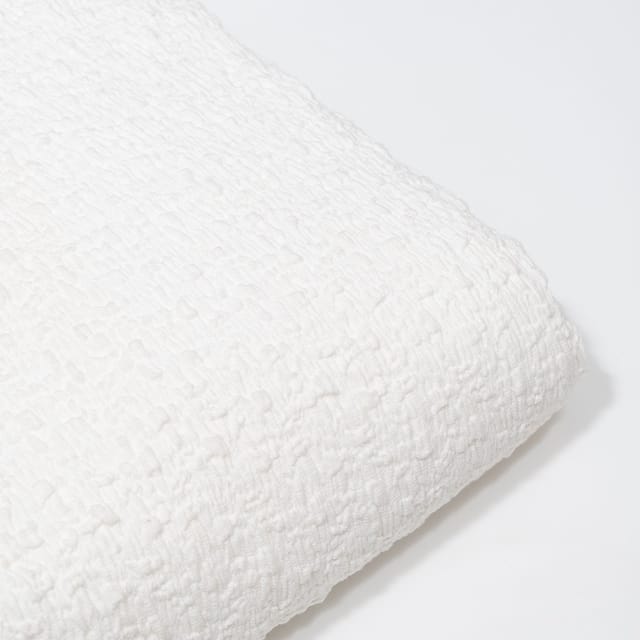 White Color Wrinkle Fabric