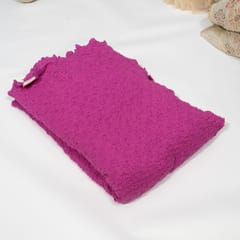 Wine Color Wrinkle Fabric