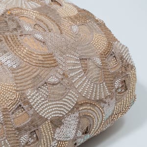 Dyeable Net Cutwork Embroidered Fabric
