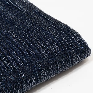 Blue Color Imported Net Embroidered Fabric