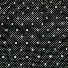 Bottle Green Color Velvet Embroidered Fabric