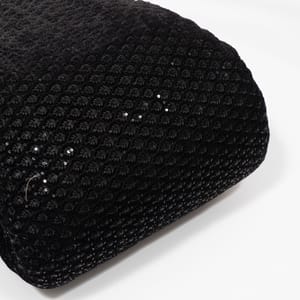 Black Color Velvet Embroidered Fabric