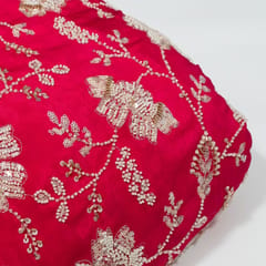 Rani Color Crepe Embroidered Fabric