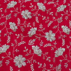 Rani Color Crepe Embroidered Fabric