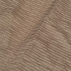Mouse Color Dola Silk Embroidered Fabric