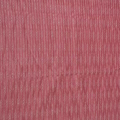 Onion Pink Color Dola Silk Embroidered Fabric