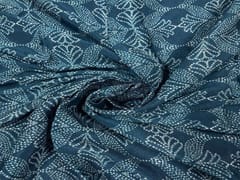 Chiffon Teal Blue Floral