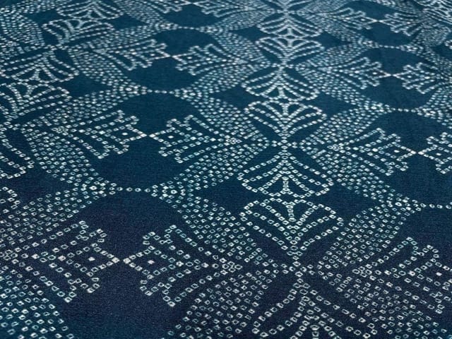 Chiffon Teal Blue Floral