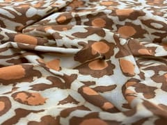Cotton Cambric Dabbu Brown Floral Print