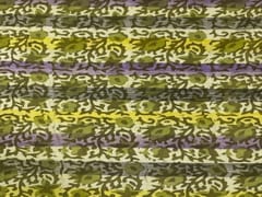 Cotton Cambric Dabbu Mehandi Green Floral Print