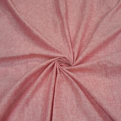 Rose Pink Colour Cotton Linen Fabric
