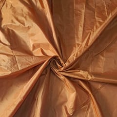 Orange Colour Poly Silk Fabric