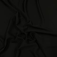 Black Colour Banana Crepe Fabric