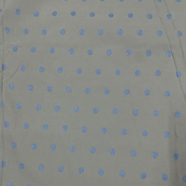 Sky Blue Colour Cotton Lycra Fabric