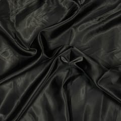 Blue and Black Colour Reversible Acetate Satin Fabric