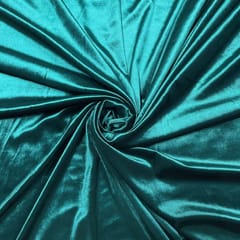 Bottle Green Colour Lycra Velvet Fabric
