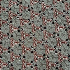 Brown Colour Cotton Cambric Printed Fabric
