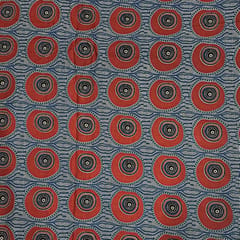 Grey Colour Cotton Cambric Printed Fabric