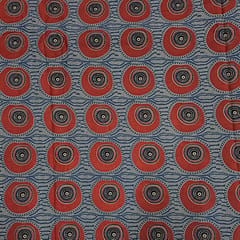Grey Colour Cotton Cambric Printed Fabric