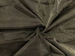 Black & Silver Stripes Pure Tissue Fabric