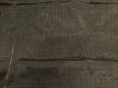 Black & Silver Stripes Pure Tissue Fabric