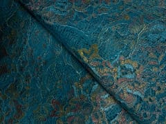 Sky Blue Floral Shantley Net Fabric