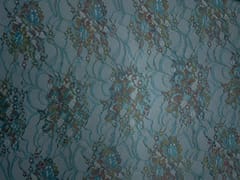 Sky Blue Floral Shantley Net Fabric