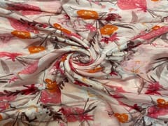 Chiffon Light Pink Leaves