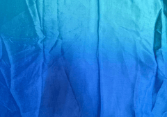 Pure Chiffon Blue Green Ombre