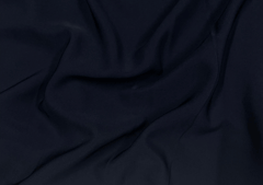 Navy Blue Banana Crepe Fabric