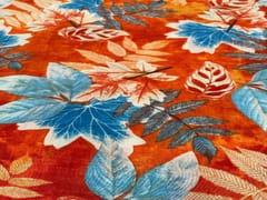 Printed Cotton Orange Floral