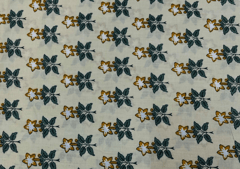 Printed Cotton Cambric Cream Abstract