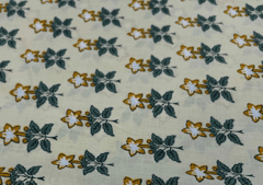 Printed Cotton Cambric Cream Abstract