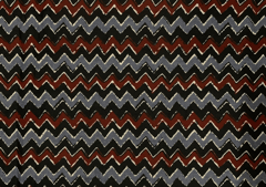 Printed Cotton Cambric Black Grey Chevron
