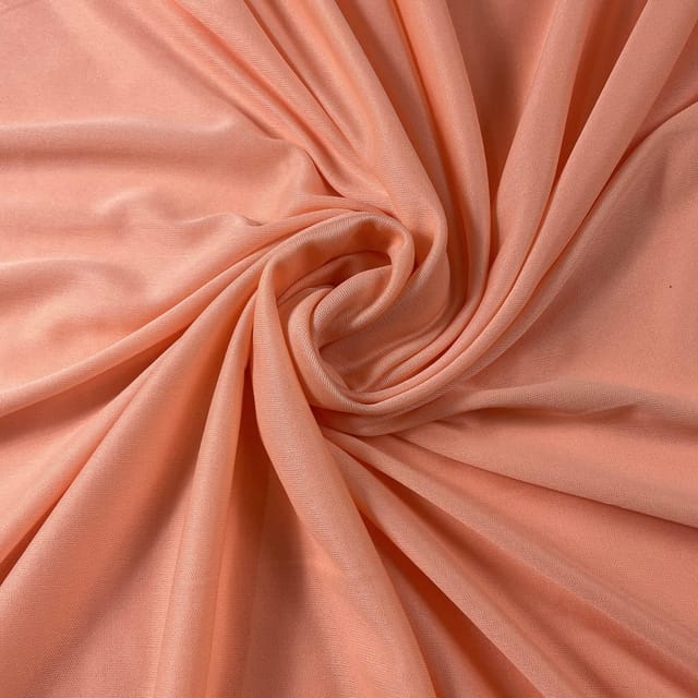 Peach Colour Lycra Lining Fabric