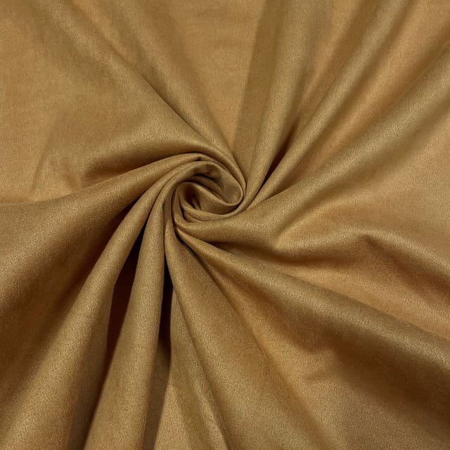 Mustard Colour Suede Fabric