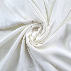 White Colour Naysha Silk Fabric