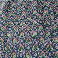 Multi Colour Semi Pashmina Printed Fabric