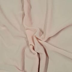 Peach Colour Pearl Georgette Fabric (N118)