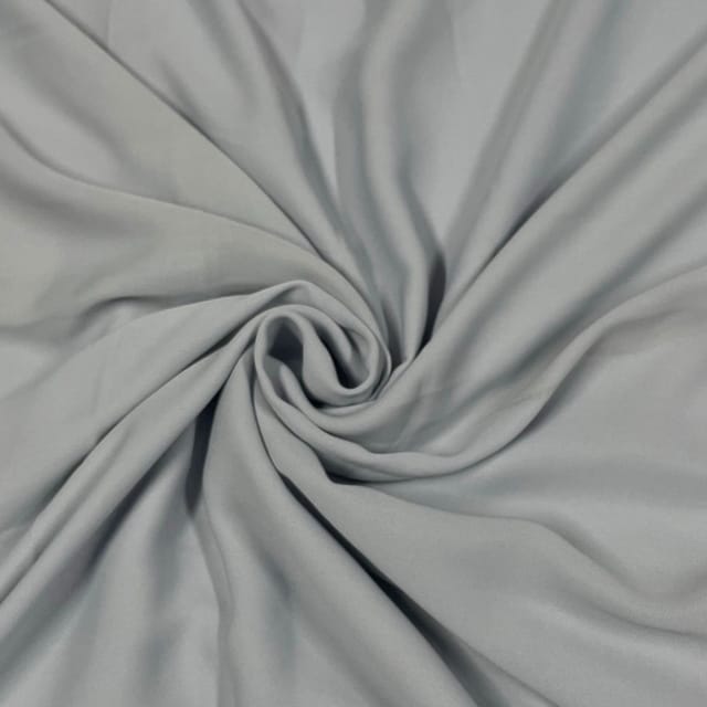 Grey Colour Cross Georgette Fabric (N252D)