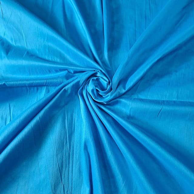 Sky Blue Colour Cotton Silk Fabric (N185)
