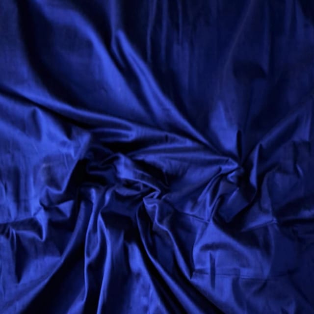 Navy Blue Colour Cotton Silk Fabric (N543)
