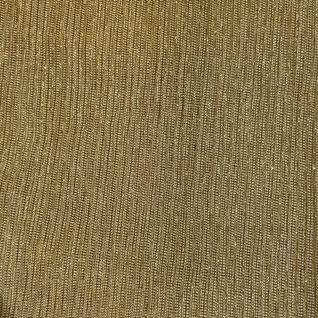 Gold Colour Shimmer Pleated Fabric