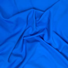 Royal Blue Colour Dyed Poly Crepe Fabric