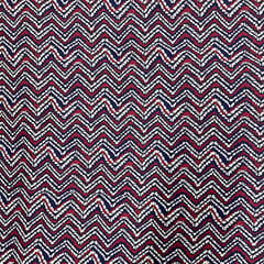 Navy Blue Colour Cotton Cambric Printed Fabric