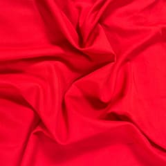 Red Colour Dyed Poly Crepe Fabric (N25)