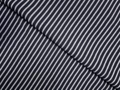 Black & White Stripes Linen Fabric