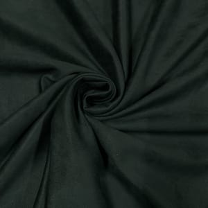 Bottle Green Colour Suede Fabric (N172)