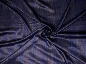 Blue French Foil Fabric