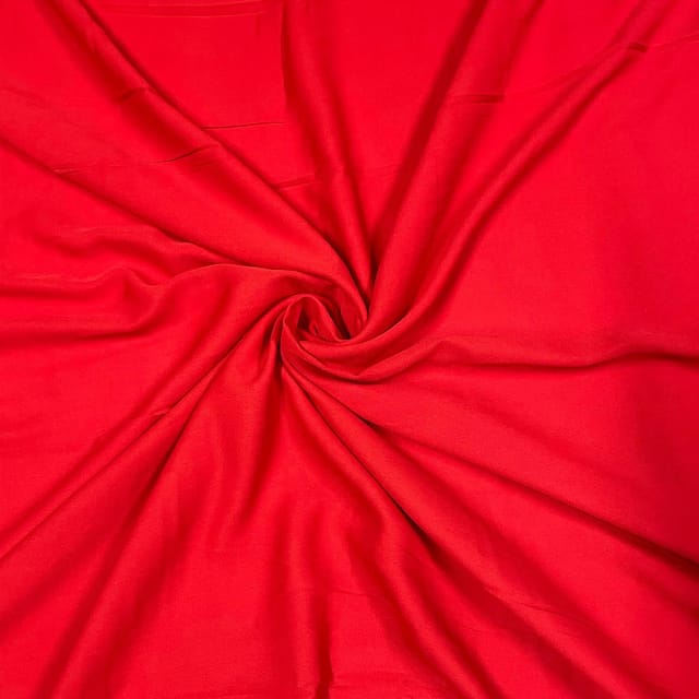 Blood Red Colour Heavy Georgette Fabric (N25)